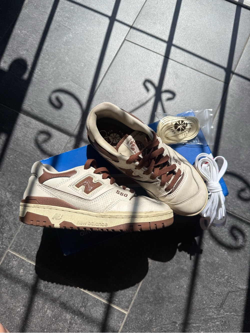 Aime Leon Dore Sneakers in Cream and Brown